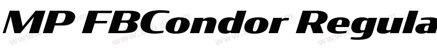 MP FBCondor Regular字体转换